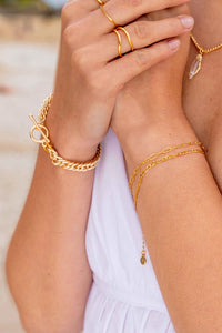 FORMATION | Laura Mini Oval Link Bracelet | Gold Plated - LONDØNWORKS