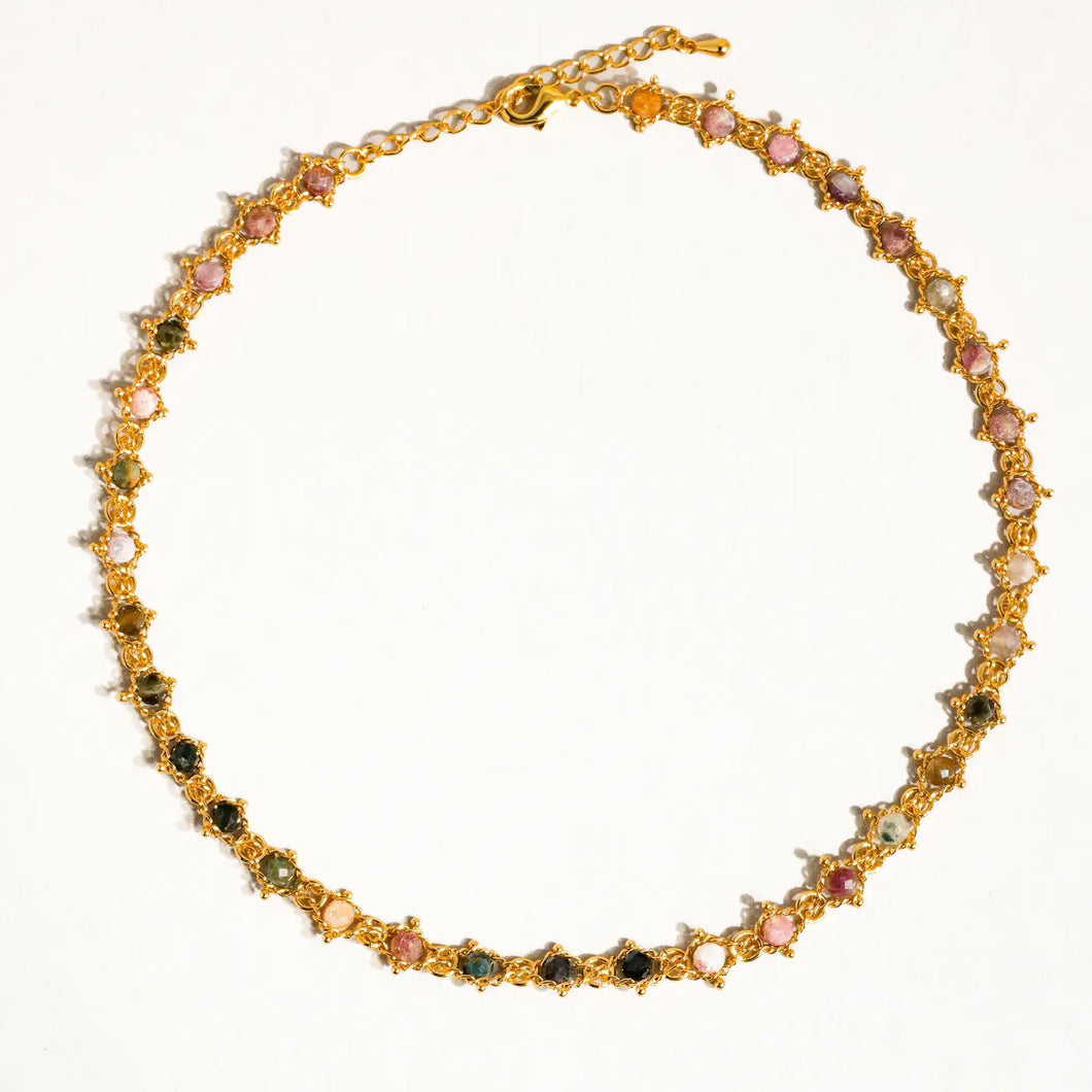 FLANERIE ACCESSORIES | Skylar Multi Stones Necklace