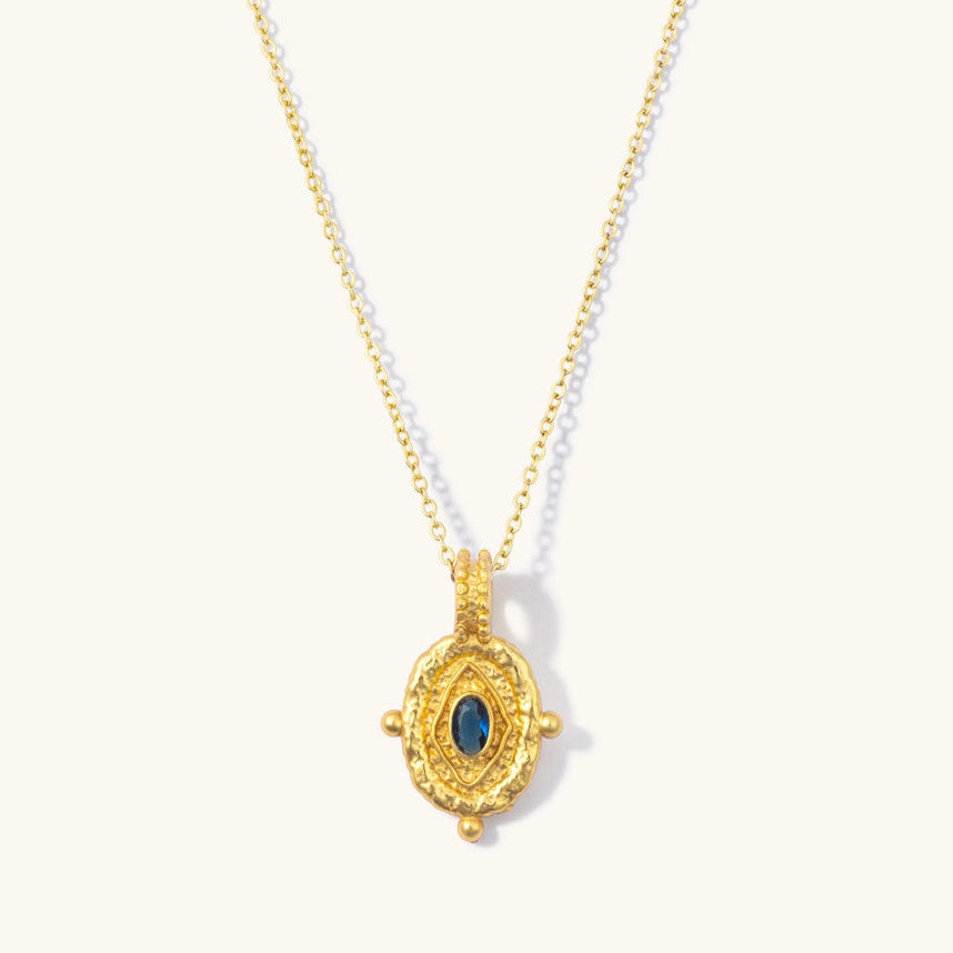 FORMATION | Indus Sapphire Necklace | Gold Plated - LONDØNWORKS