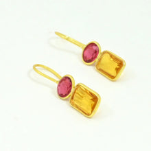 Load image into Gallery viewer, NOYRE BERLIN | Ginevra Earrings | Pink Tourmaline And Citrine