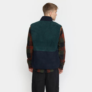 REVOLUTION | 7716 Blocked Fleece Vest | Green