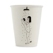 Load image into Gallery viewer, HELEN B | Porcelain Cup | Yoga In The Shower