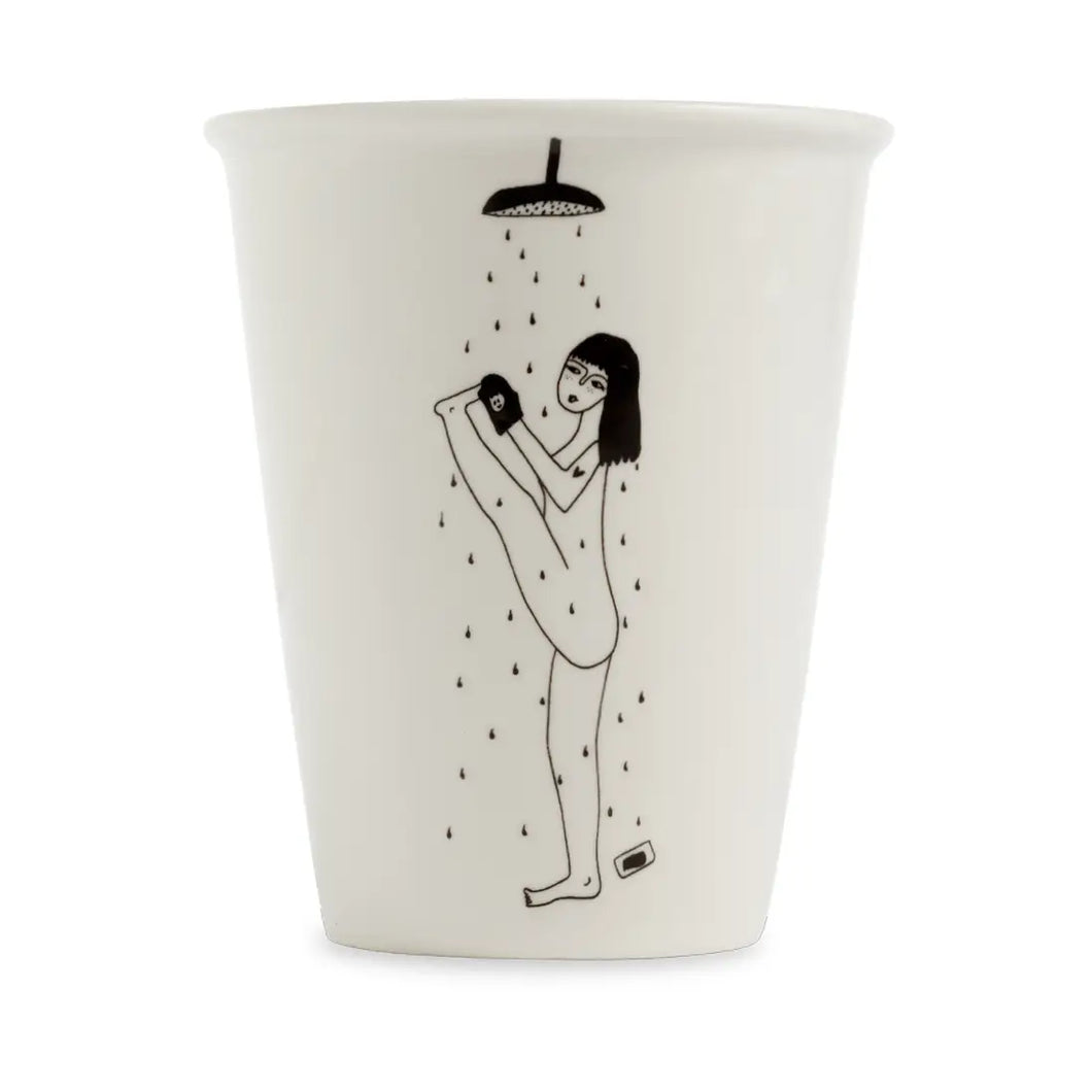 HELEN B | Porcelain Cup | Yoga In The Shower