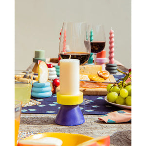 YOD&CO | Stack Candle Tall A | White/Yellow/Blue - LONDØNWORKS