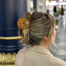 Load image into Gallery viewer, SOLAR ECLIPSE | Hand-painted Claw Hair Clip | Everything Bagel - LONDØNWORKS