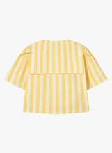 Load image into Gallery viewer, THE TINY BIG SISTER | Striped Sailor Neck Blouse| Mellow Yellow