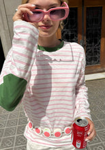 Load image into Gallery viewer, DR BLOOM | Chick T-Shirt LS | Green &amp; Pink