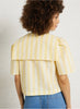 THE TINY BIG SISTER | Striped Sailor Neck Blouse| Mellow Yellow