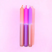 Load image into Gallery viewer, PINK STORIES | Dip Dye Neon Candles | Peach Fuzz