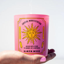 Load image into Gallery viewer, NORTH MUSE | Crystal Manifestation Candle | Sicilian Lemon