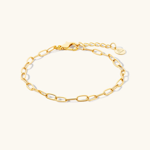FORMATION | Laura Mini Oval Link Bracelet | Gold Plated - LONDØNWORKS