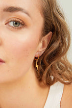Load image into Gallery viewer, FORMATION | Lightning Huggie Earrings | Gold Plated