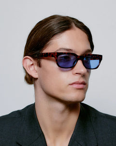 A. KJÆRBEDE | Bror | Demi Tortoise (Blue Lens) - LONDØNWORKS