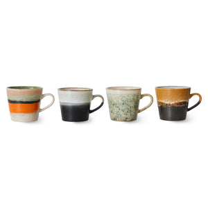 HKLIVING | Ceramic Cappuccino Mugs Set of 4 | Verve - LONDØNWORKS