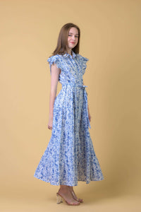 DREAM | Long Beach Dress | Cleo Blue