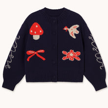Load image into Gallery viewer, THE TINY BIG SISTER | Fall Intarsia Cardigan | Navy