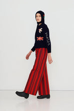 Load image into Gallery viewer, THE TINY BIG SISTER | Fall Intarsia Cardigan | Navy
