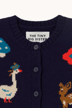 Load image into Gallery viewer, THE TINY BIG SISTER | Fall Intarsia Vest | Navy