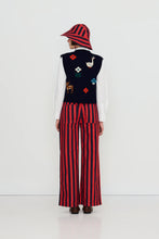 Load image into Gallery viewer, THE TINY BIG SISTER | Fall Intarsia Vest | Navy