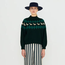 Load image into Gallery viewer, THE TINY BIG SISTER | Geese Sweater | Ink Blue