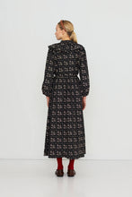 Load image into Gallery viewer, THE TINY BIG SISTER | Dots Flowers Puff Sleeves Blouse | Navy