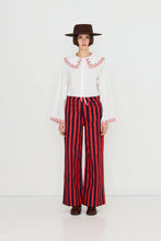 Load image into Gallery viewer, THE TINY BIG SISTER | Embroidered Neck Shirt | Off-White