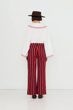 Load image into Gallery viewer, THE TINY BIG SISTER | Embroidered Neck Shirt | Off-White
