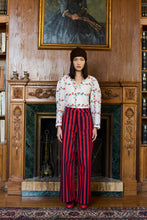 Load image into Gallery viewer, THE TINY BIG SISTER | Stripes Jeans  | Dark Red &amp; Navy
