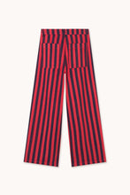 Load image into Gallery viewer, THE TINY BIG SISTER | Stripes Jeans  | Dark Red &amp; Navy