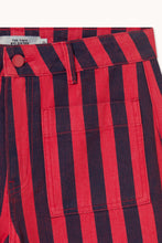 Load image into Gallery viewer, THE TINY BIG SISTER | Stripes Jeans  | Dark Red &amp; Navy