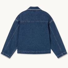 Load image into Gallery viewer, THE TINY BIG SISTER | Embroidered Horses Denim Jacket | Medium Wash
