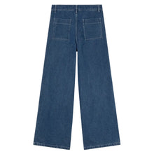 Load image into Gallery viewer, THE TINY BIG SISTER | Embroidered Horse Jeans | Medium Wash