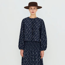 Load image into Gallery viewer, THE TINY BIG SISTER | Geese Blouse | Navy