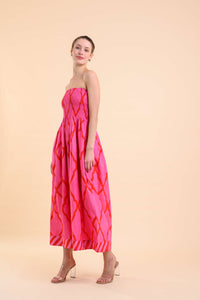 DREAM | Alba Dress | Odyssey Pink Red