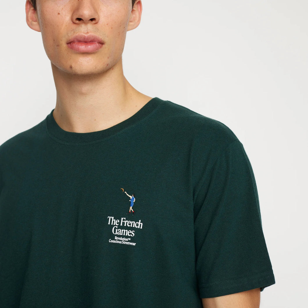 REVOLUTION | 1377 Sho T-Shirt | Dark Green-Melange