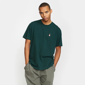 REVOLUTION | 1378 T-Shirt | Dark Green-Melange