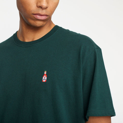 REVOLUTION | 1378 T-Shirt | Dark Green-Melange