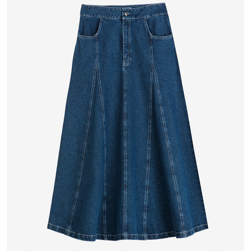 BOBO CHOSES | Denim Flared Skirt | Pink