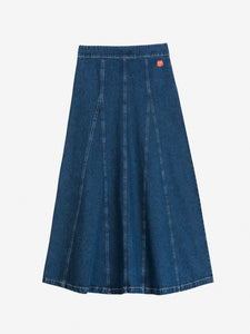 BOBO CHOSES | Denim Flared Skirt | Pink