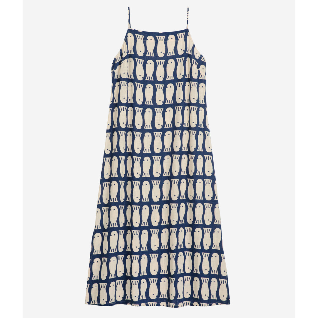 BOBO CHOSES | Lucky Fish Strap Dress | Navy Blue