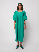 Load image into Gallery viewer, BOBO CHOSES | Couple Fish Embroidery Puff Sleeve Dress | Green - LONDØNWORKS