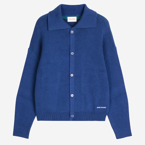 BOBO CHOSES | Couple Fish Cardigan | Navy Blue