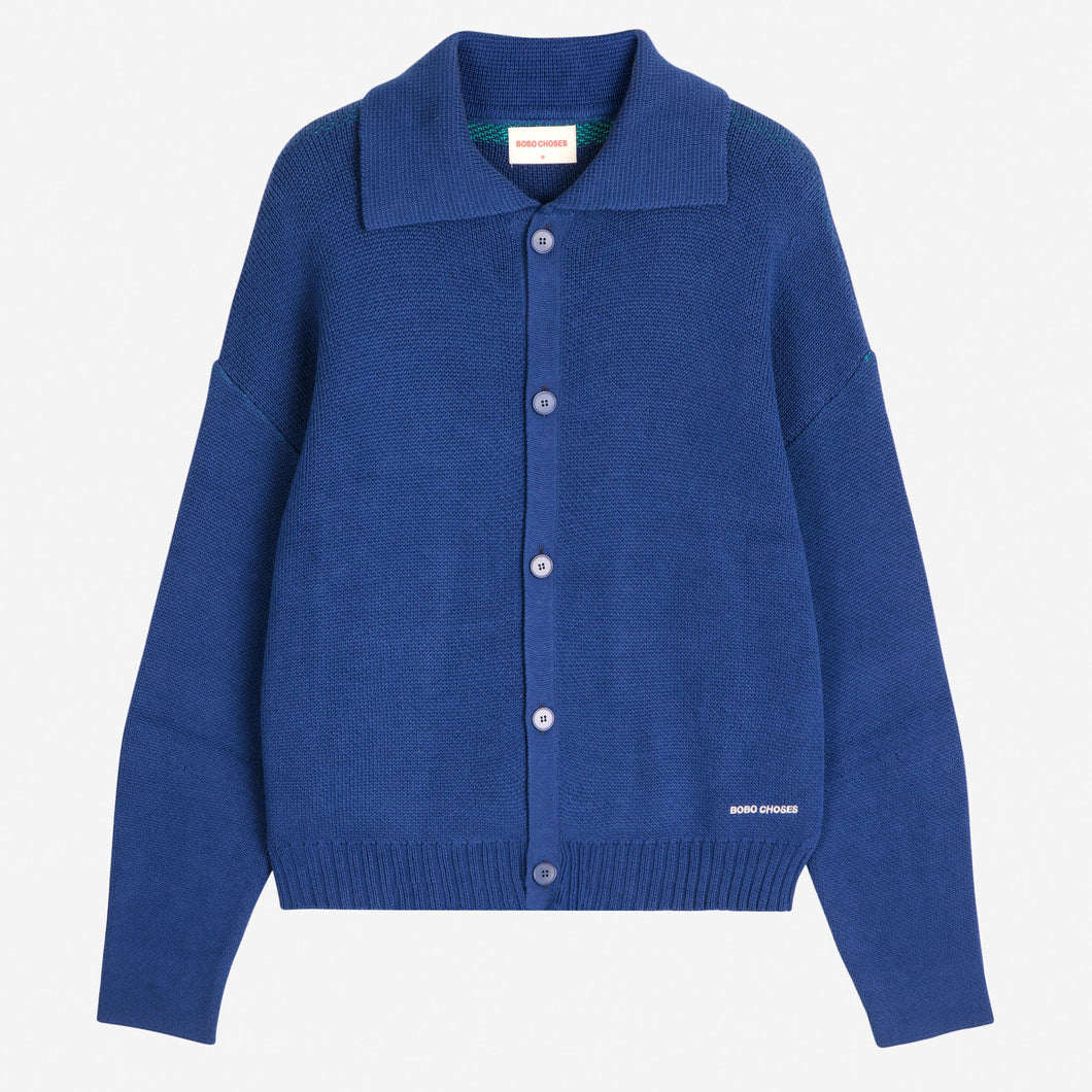 BOBO CHOSES | Couple Fish Cardigan | Navy Blue