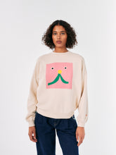 Load image into Gallery viewer, BOBO CHOSES | Abstract Cat Smile Sweatshirt | Off-White