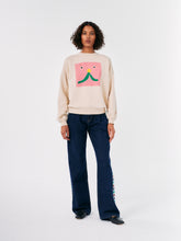 Load image into Gallery viewer, BOBO CHOSES | Abstract Cat Smile Sweatshirt | Off-White