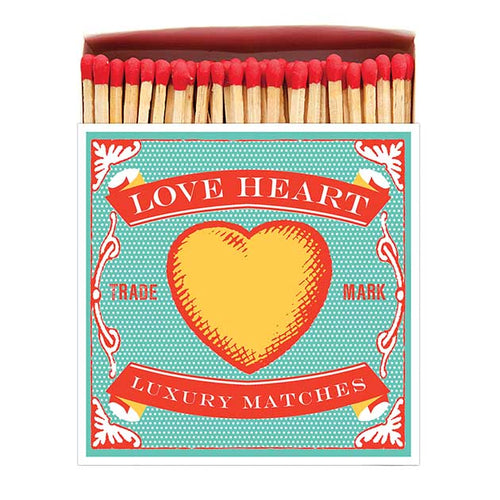 ARCHIVIST | Square Matchbox | Love Heart - LONDØNWORKS