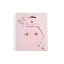 Load image into Gallery viewer, BILL SKINNER | Enamel Bee Studs | Gold - LONDØNWORKS