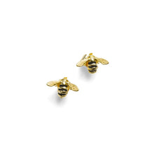 Load image into Gallery viewer, BILL SKINNER | Enamel Bee Studs | Gold - LONDØNWORKS