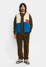 Load image into Gallery viewer, REVOLUTION | 7029 Blocked Teddy Vest | Off White