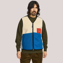Load image into Gallery viewer, REVOLUTION | 7029 Blocked Teddy Vest | Off White